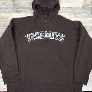 Ouray Sportswear Yosemite National Park California Brown Hoodie Sweatshirt Men S